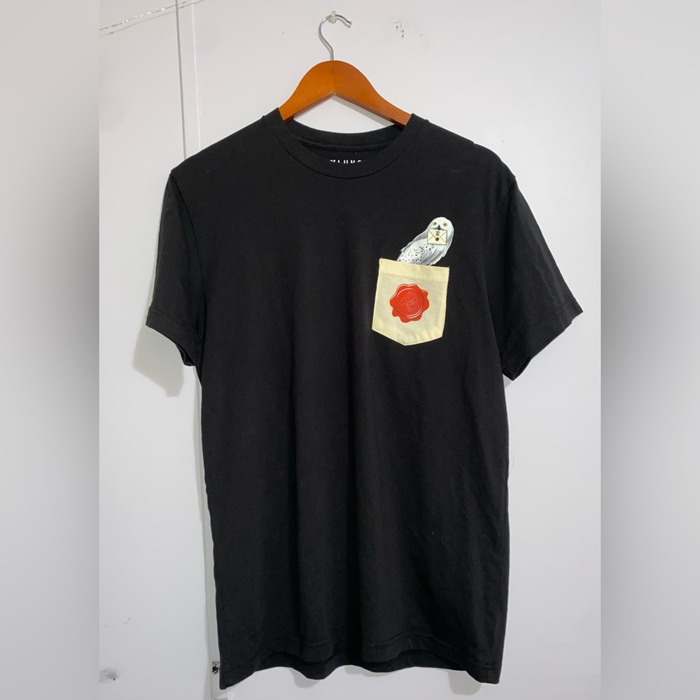 Harry Potter Hedwig with Hogwarts Letter Pocket Shirt